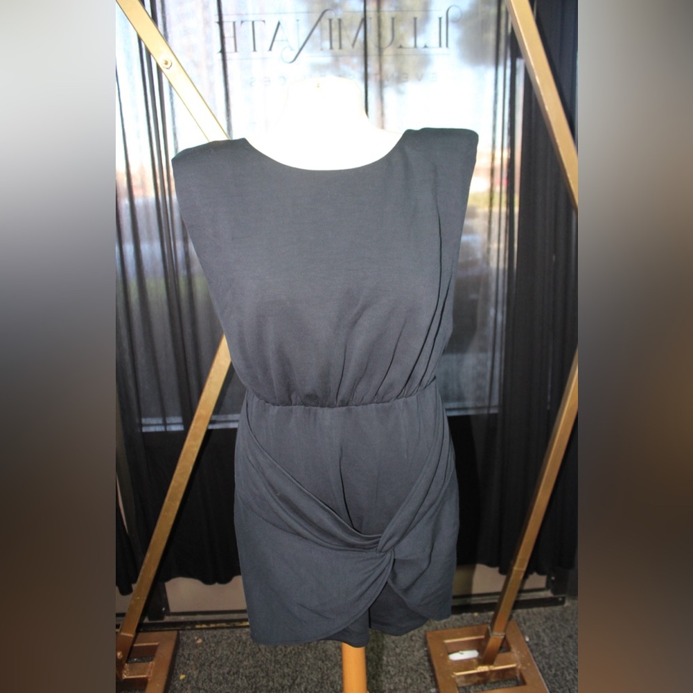 Free People Womens Runway Knit Black Mini Dress NWT ~ M